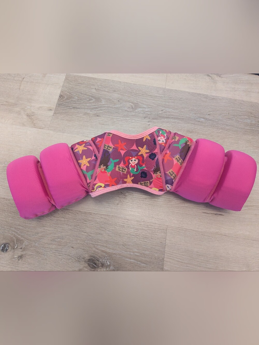 🧜🏻‍♀️ Cabana Sports Learn To Swim Girls' Pink Mermaid Arm Float Vest; Size: S